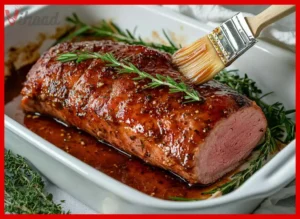 Schweinefilet mit Honig-Senf-Glasur 4