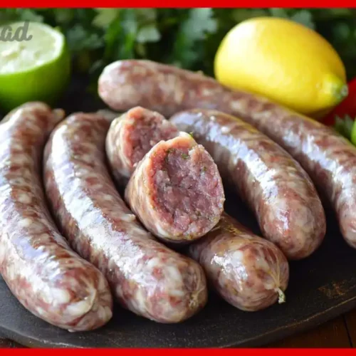 Selbstgemachte Bratwurst