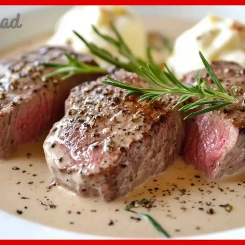 Rinderfilet mit grüner Pfeffersahnesoße