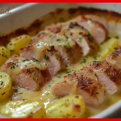 Schweinefilet-Kartoffel-Gratin