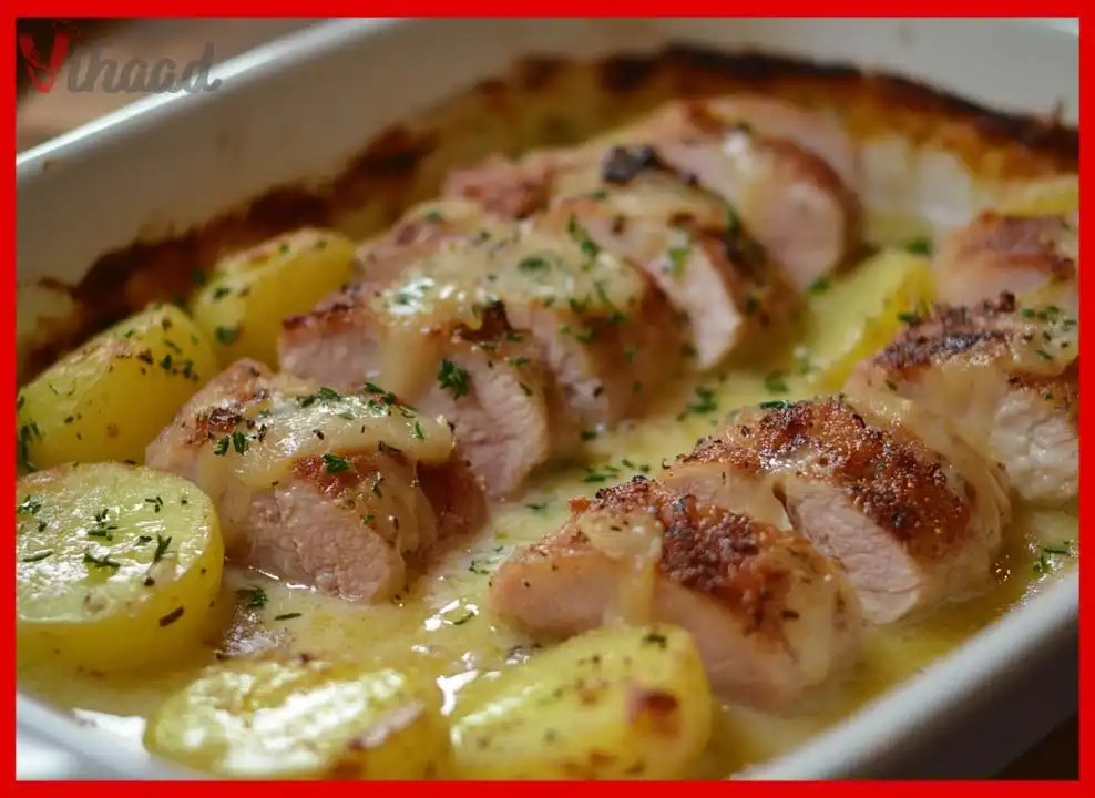 Schweinefilet-Kartoffel-Gratin