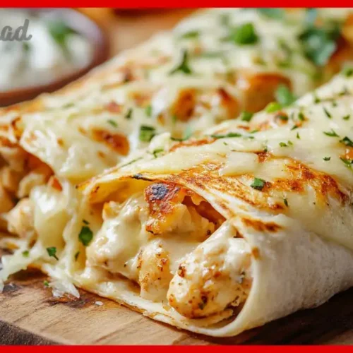 käse knoblauch hähnchen wraps
