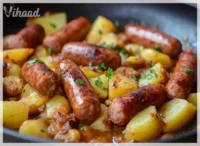 Kartoffelgulasch mit Wiener Würstchen