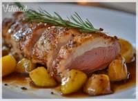 Knuspriger Schweinebraten mit aromatischer Soße