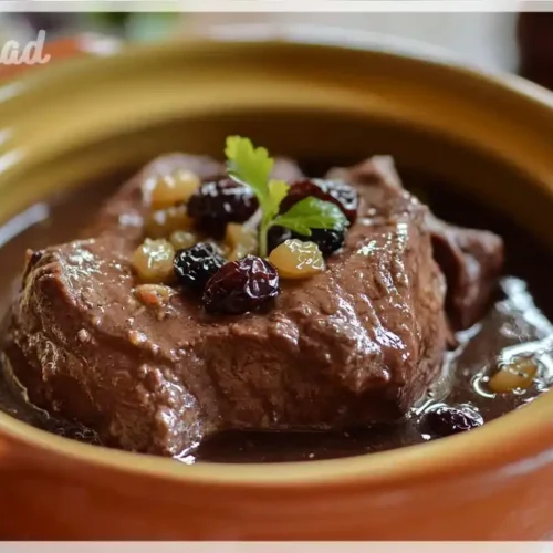 Sauerbraten mit Rosinen