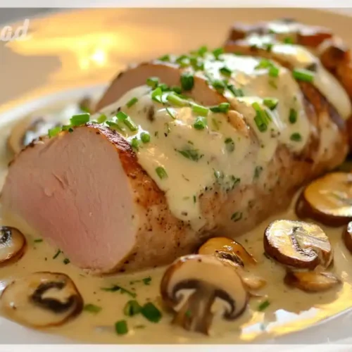 Schweinefilet mit Champignonrahm