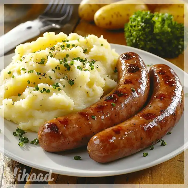 Bratwurst mit Kartoffelbrei Ein köstliches Rezept!