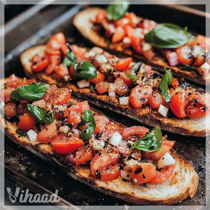 Bruschetta mit Tomaten und Basilikum einfach zubereiten