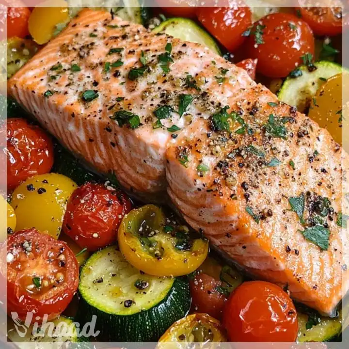 Lachs auf Gemüsebett Ein gesundes Rezept für jeden Tag