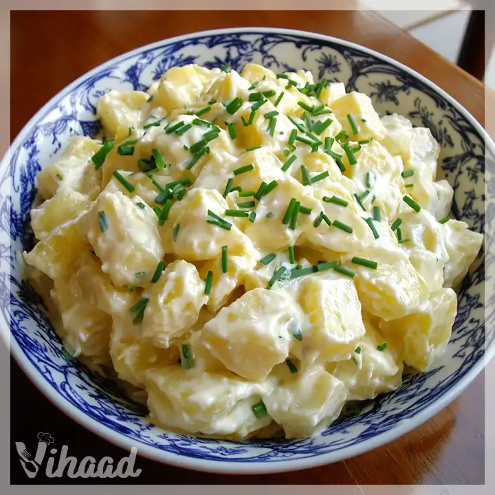 Omas bester Kartoffelsalat mit Mayonnaise für jeden Anlass