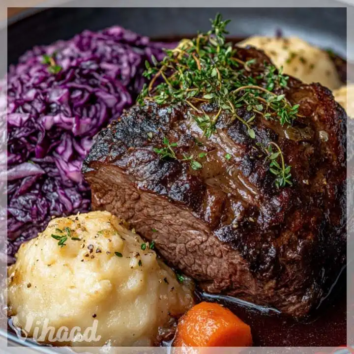 Sauerbraten mit Klößen und Rotkraut perfekt zubereiten