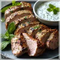 Schweinefilet mit Gyrosgewürz & Minz-Joghurt genießen!