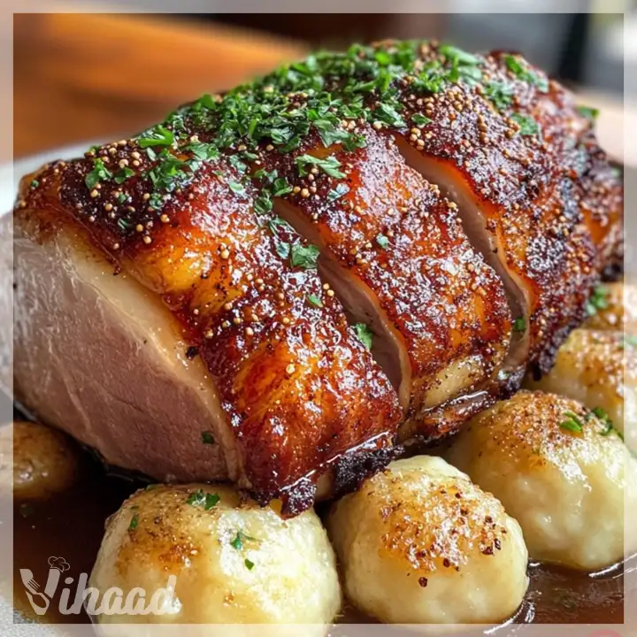 Schweinekrustenbraten mit Knödeln perfekt zubereiten