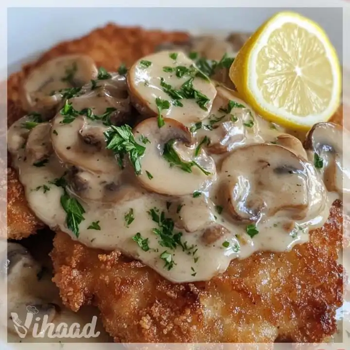 Schweineschnitzel mit Pilzsauce einfach zubereiten