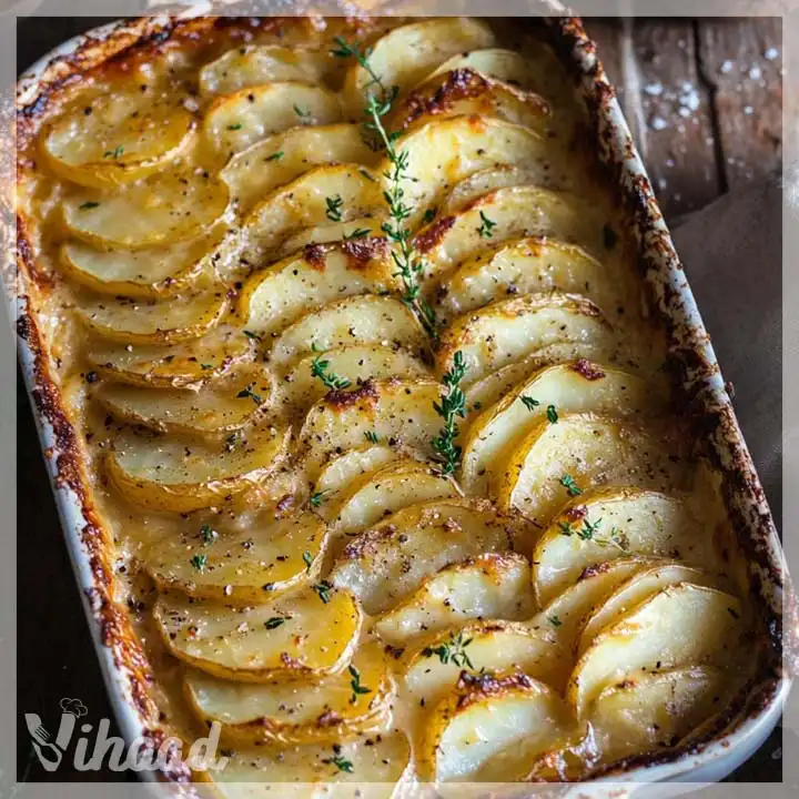 Kartoffelgratin mit Knoblauch und Käse einfach zubereiten