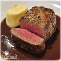 Rinderfilet mit cremiger Rotwein-Pfeffer-Soße genießen