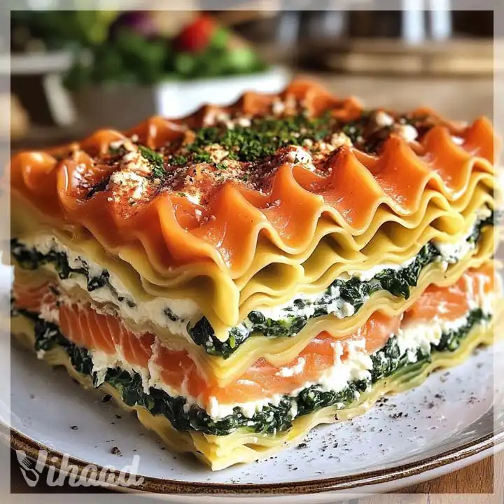 Lachs-Lasagne mit Spinat Ein köstliches Rezept!