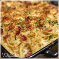 Spaghetti Auflauf mit Speck Ein einfaches Rezept