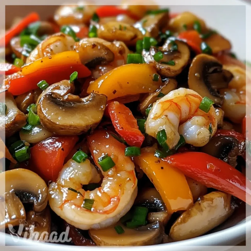 Garnelen-Pilze-Pfanne Schnelles Rezept für Genuss!