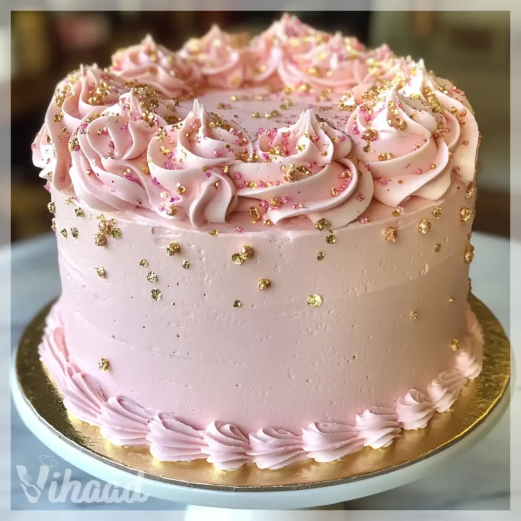 Torta Rosa Gold Glitter Ein Fest für Augen und Gaumen!