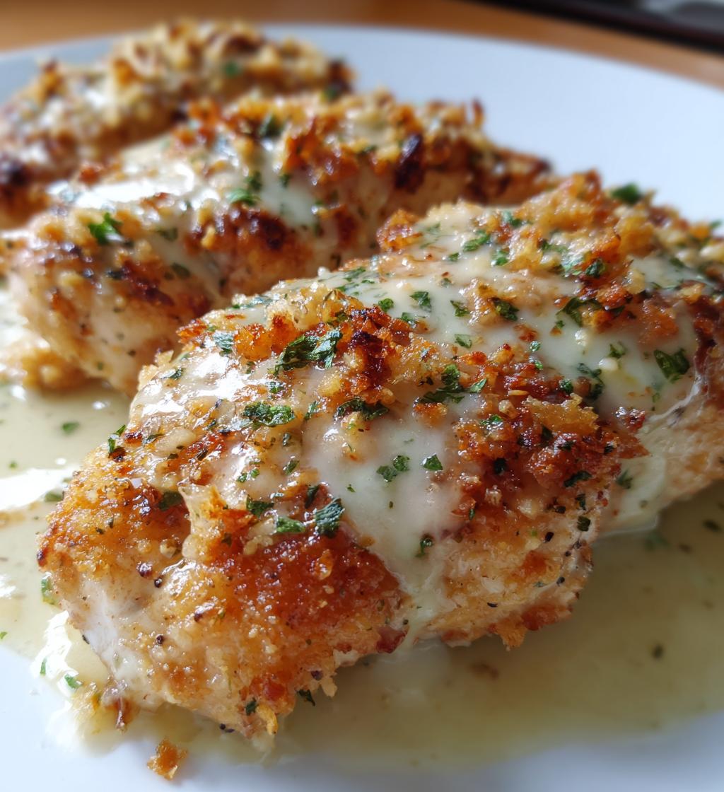 Hähnchenfilet mit Zwiebelsoße überbacken - detail 1