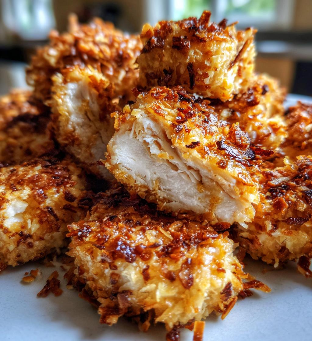 Kokos-Sesam-Hühnchenbissen