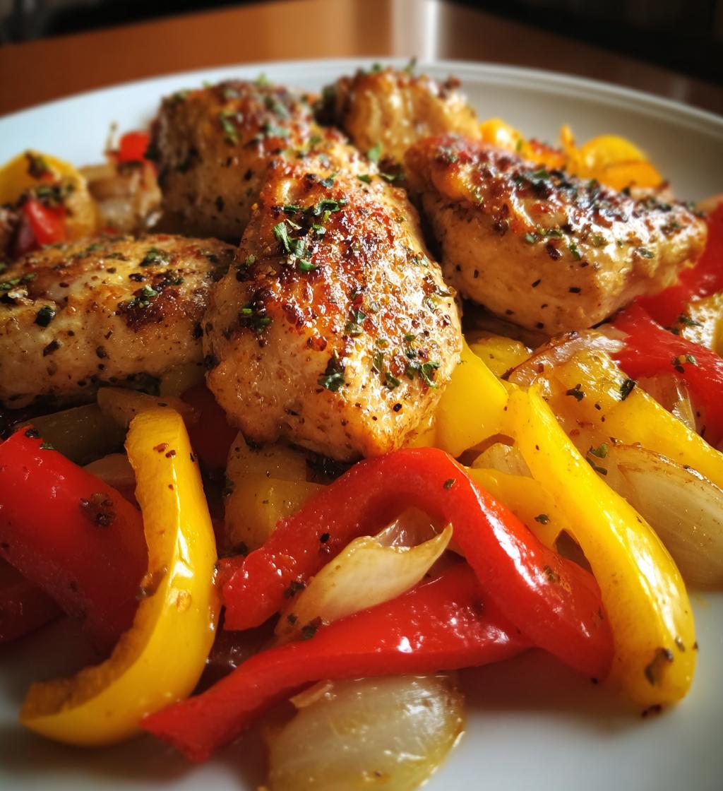 Würziges Hähnchenfilet mit Paprika und Knoblauch - detail 1