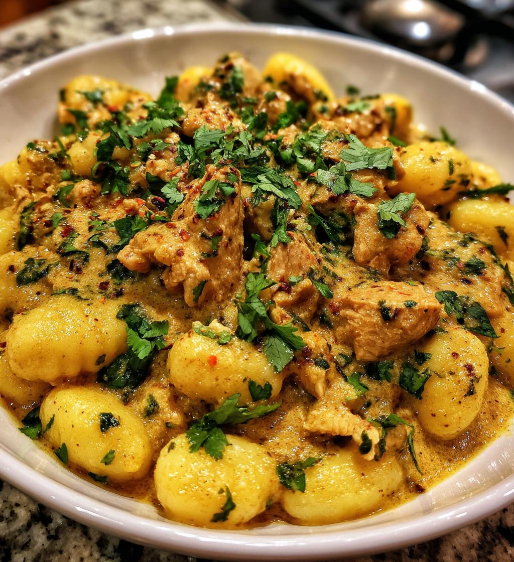 gnocchi curry hähnchen - detail 1