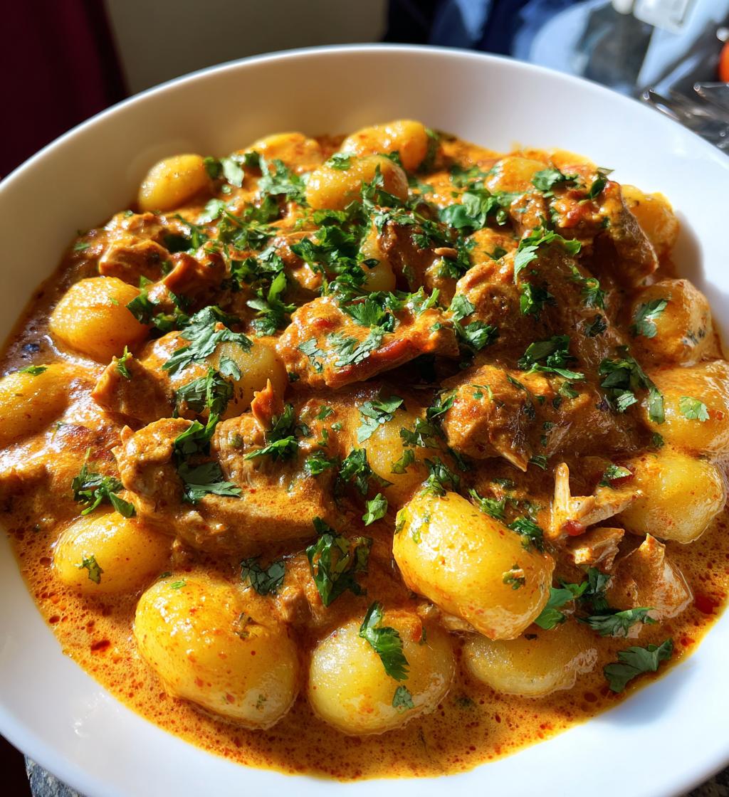 gnocchi curry hähnchen