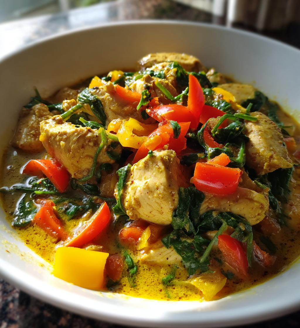 hähnchen curry low carb - detail 1