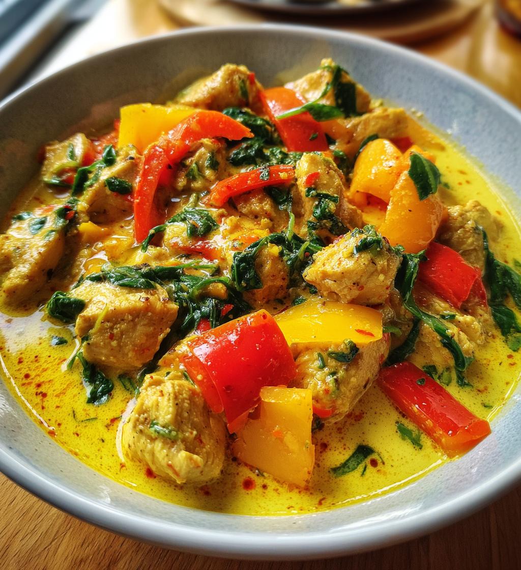 hähnchen curry mit kokosmilch