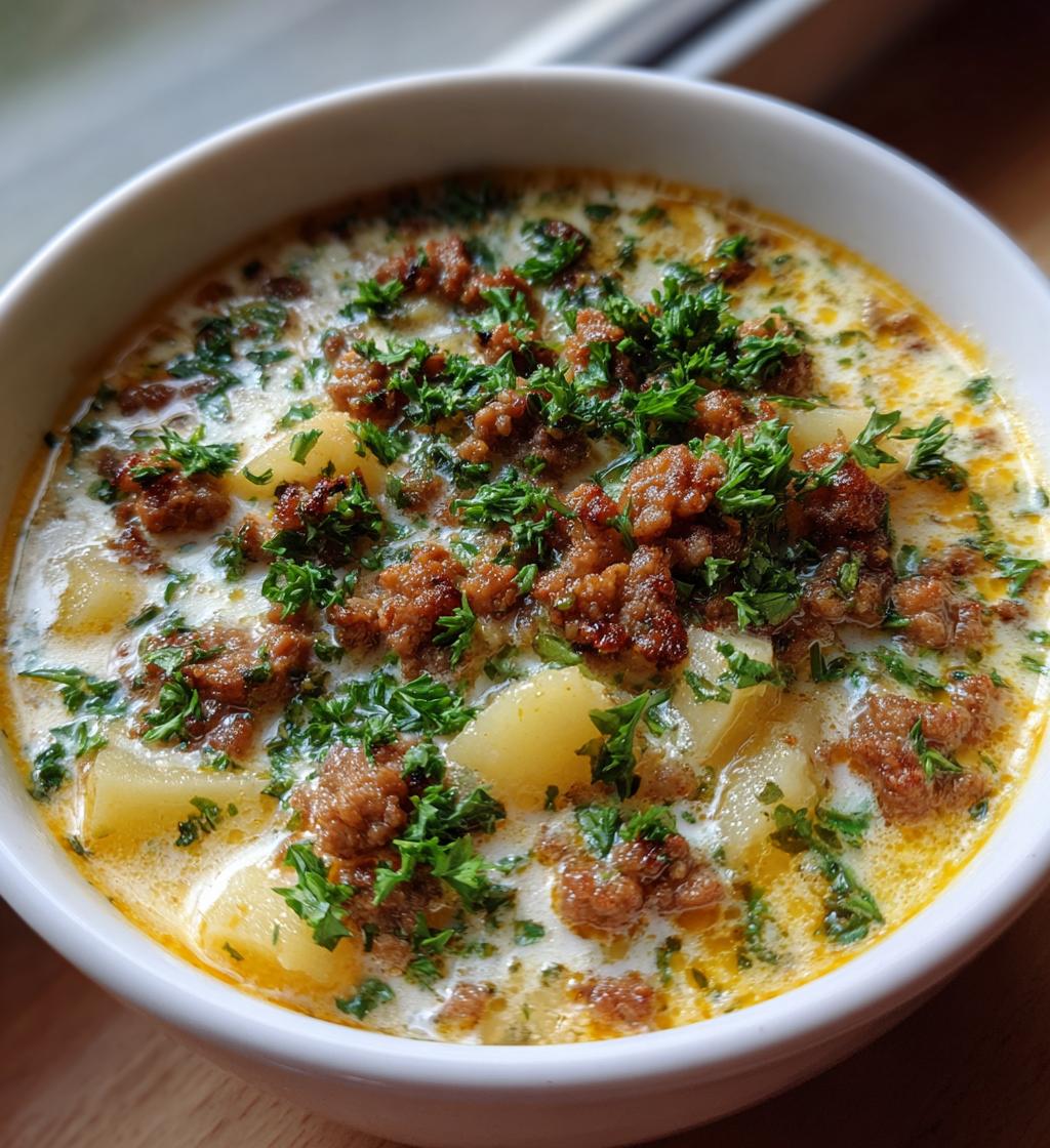 kartoffelsuppe hackfleisch - detail 1