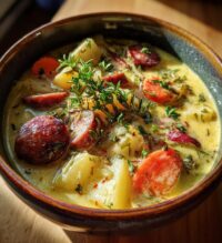 kartoffelsuppe mit würstchen