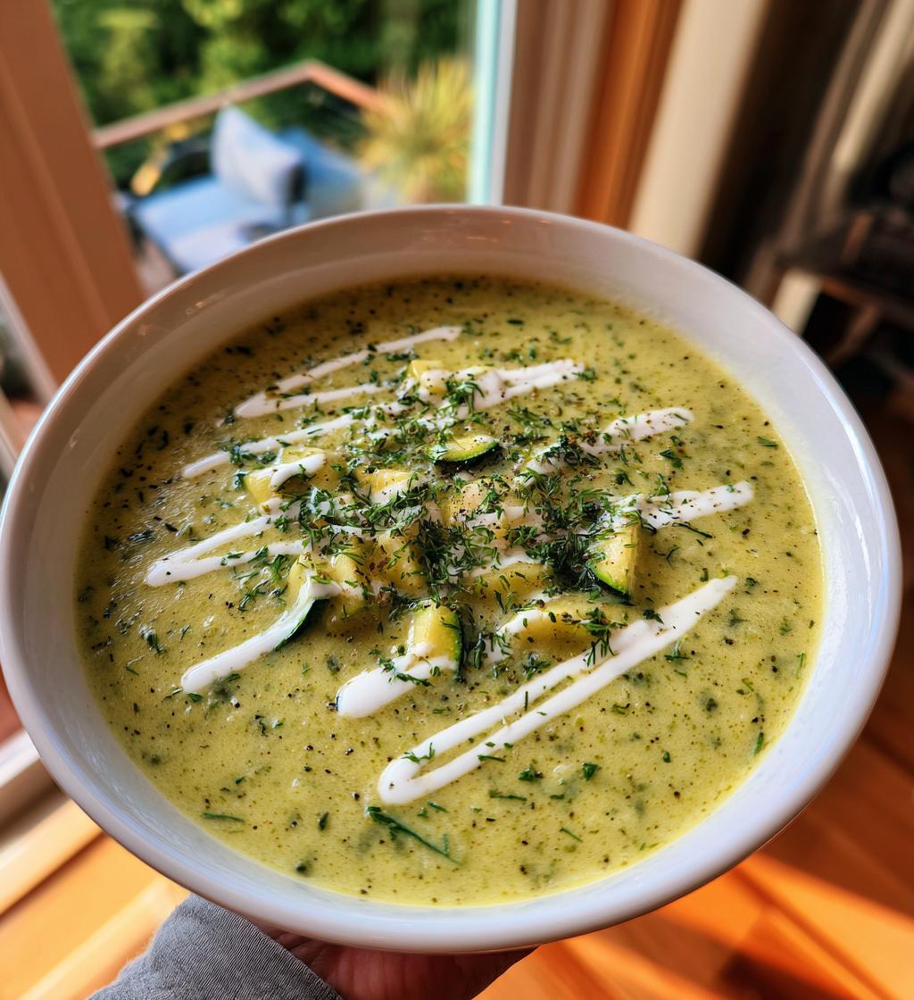 kartoffelsuppe mit zucchini - detail 1