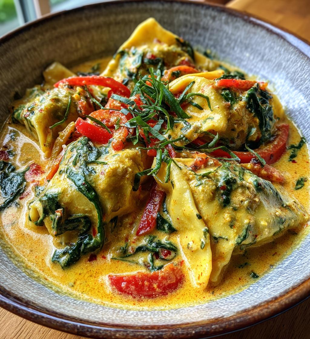 maultaschen curry - detail 1