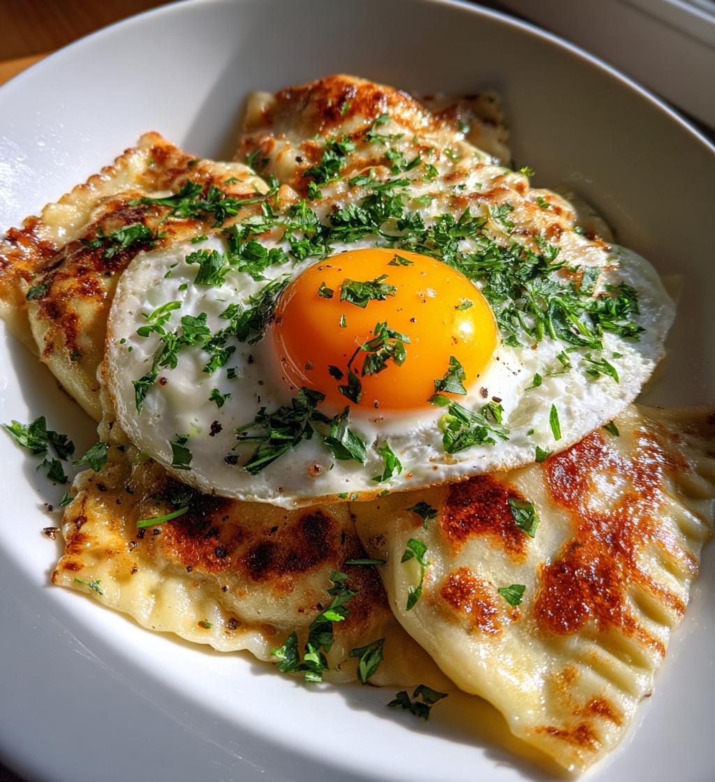 maultaschen mit ei - detail 1