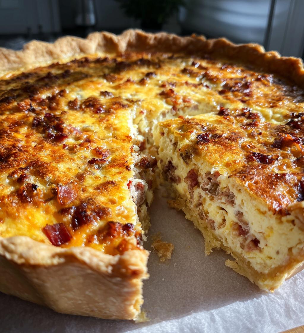 quiche rezept herzhaft fleisch - detail 1