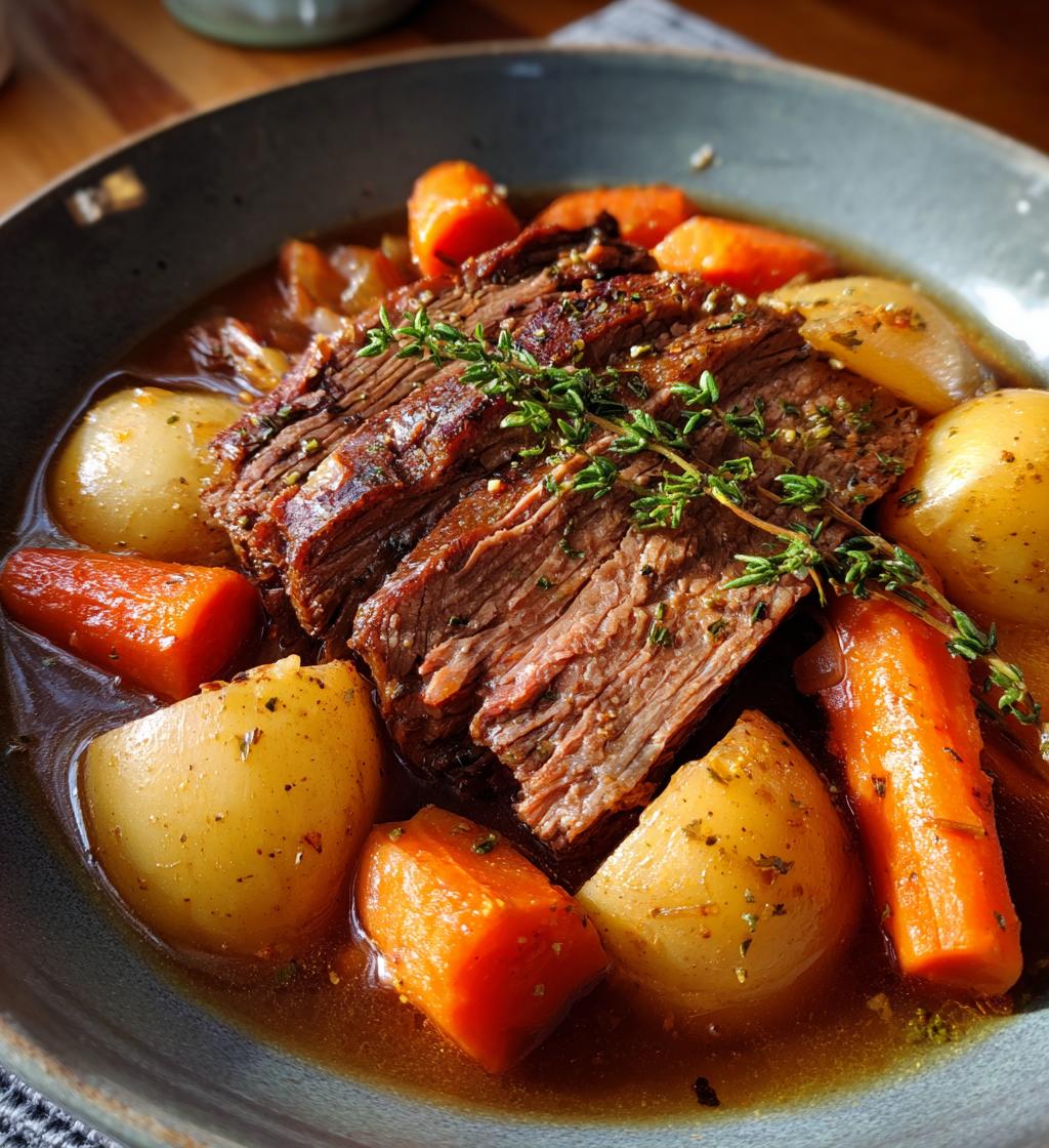 rinderbraten mit gemüse