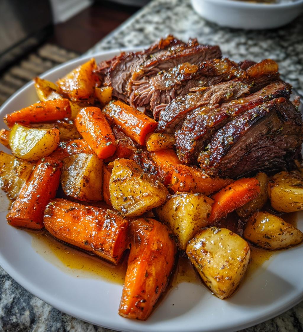 rinderbraten und schweinebraten