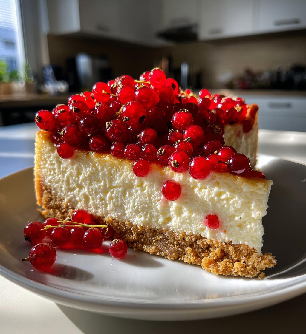 rote johannisbeeren käsekuchen - detail 1