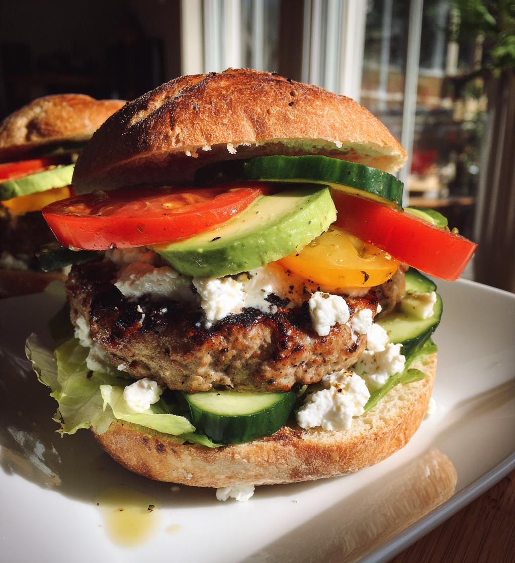 salat burger - detail 1