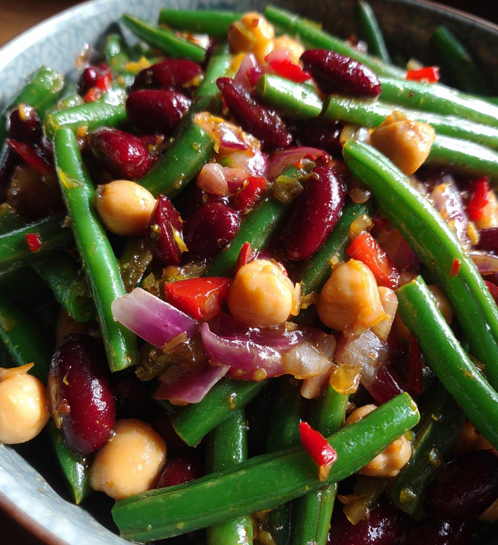 3 bohnen salat - detail 1