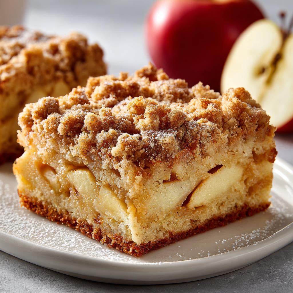 Apfelkuchen Blechkuchen mit Streusel - detail 1