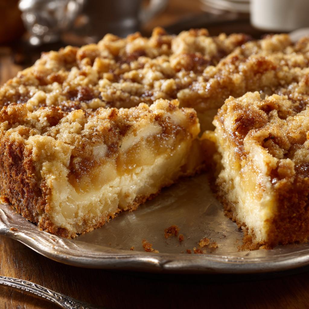 Apfelkuchen Pudding Streusel - detail 1