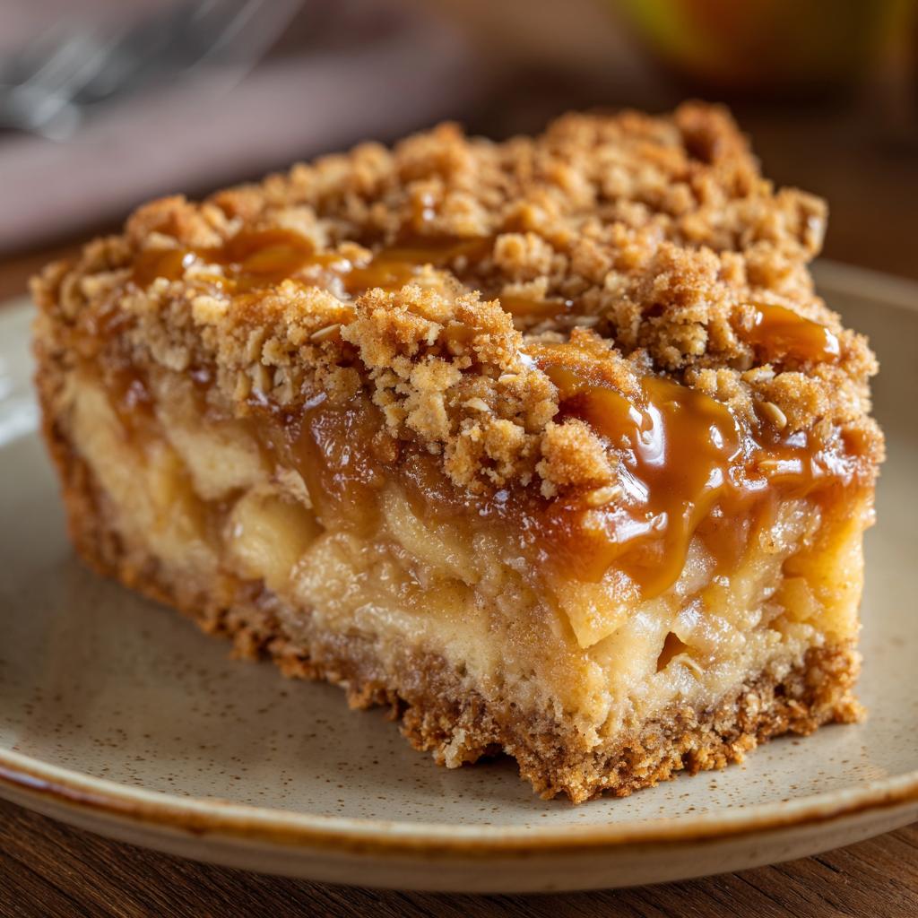 Apfelkuchen Pudding Streusel