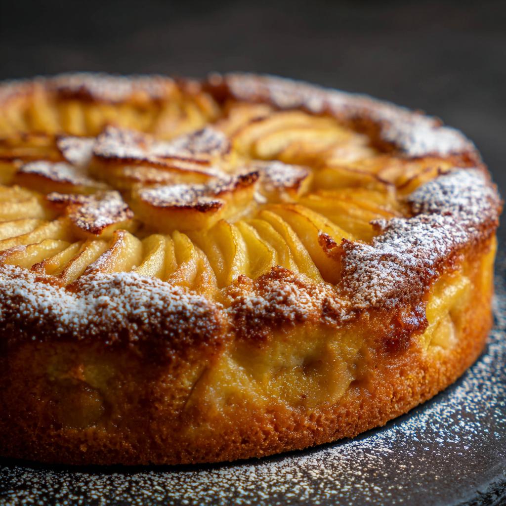 apfelkuchen in springform - detail 1