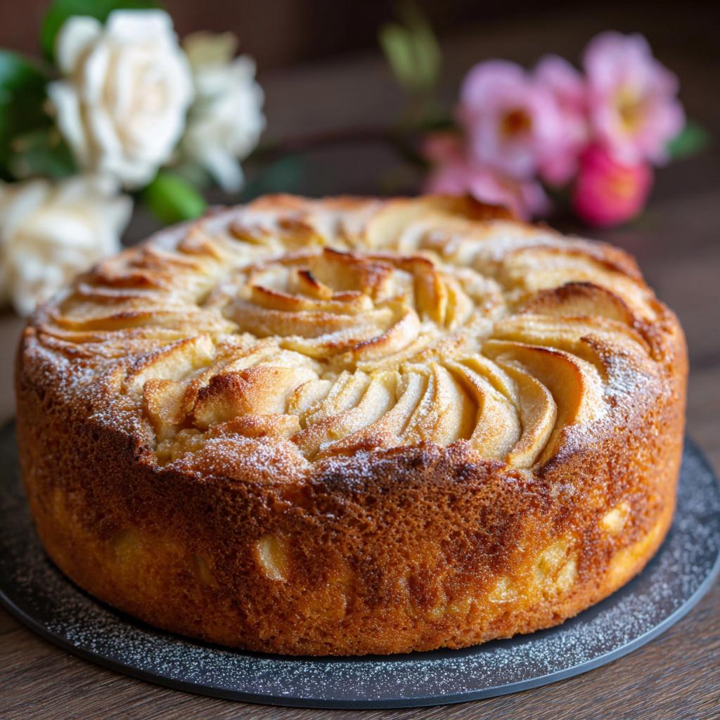 Apfelkuchen mit 3 Äpfeln - detail 1