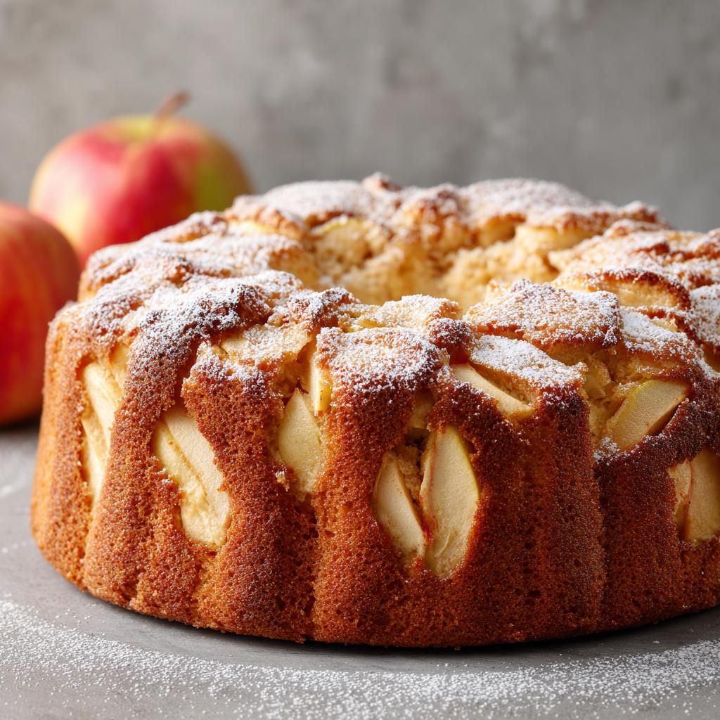 Apfelkuchen mit Apfelmus