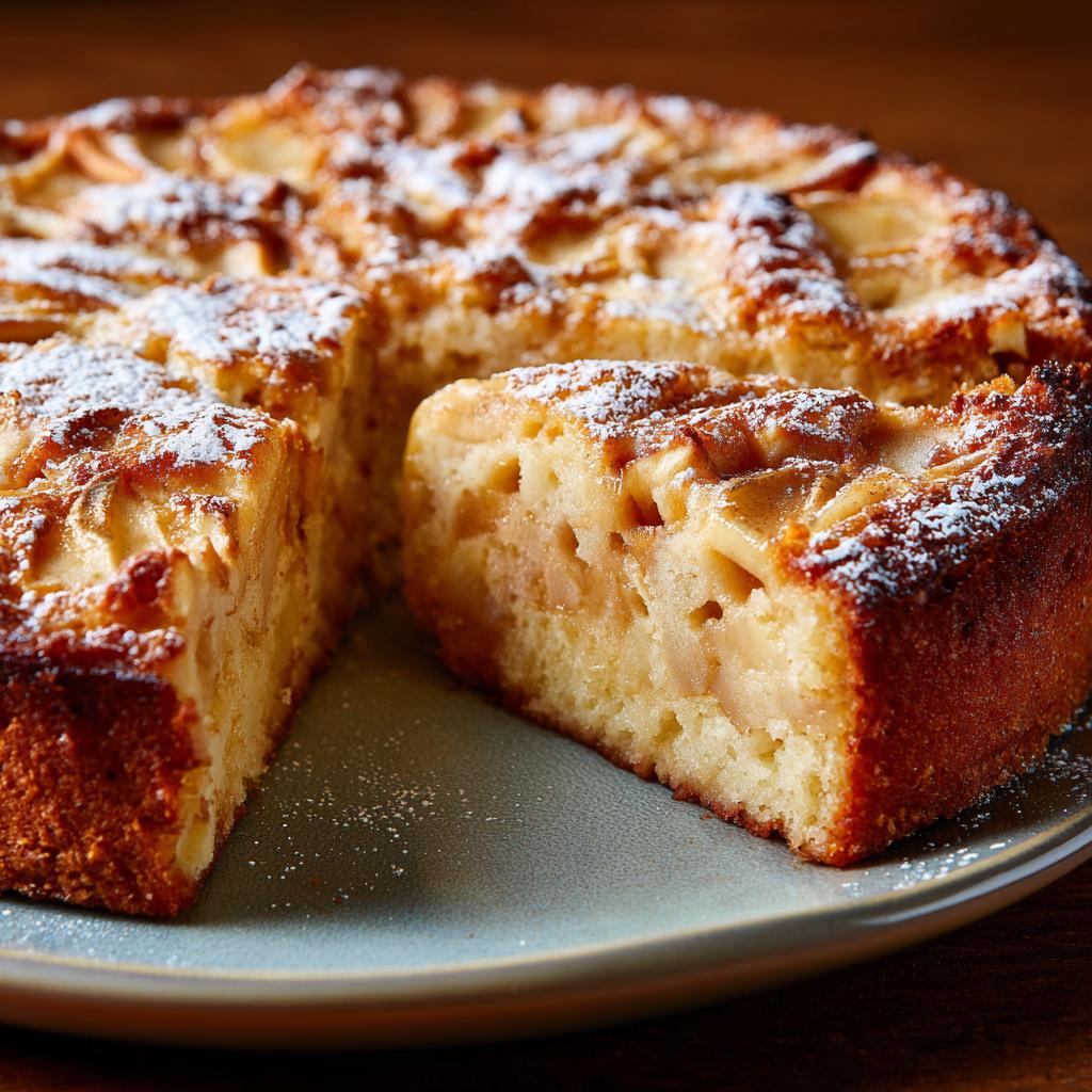Apfelkuchen mit Sauerrahm - detail 1
