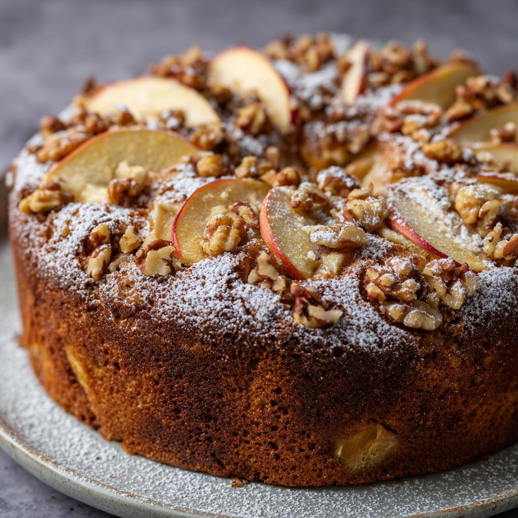 Apfelkuchen mit Walnüssen - detail 1